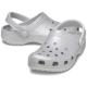 Crocs Classic Glitter Clog Unisex Silver US M5/W7 (EU 37-38)