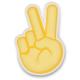 Crocs Jibbitz Peace Hand Sign Gul One Size Barn