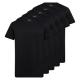 Claudio 5P Cotton T-Shirt Svart bomull X-Large Herr
