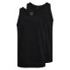 Claudio 2P Cotton Tanktop Svart bomull XX-Large Herr
