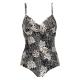 Damella Tara Swimsuit Pattern Svart Mönster 42 Dam