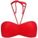 Damella Olivia Textured Padded Bikini Bra Röd nylon 44 Dam