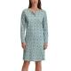 Calida Ornament Nights Long Sleeve Nightdress Blå Mönstrad bomull X-Large Dam