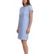 Calida Lovely Nights Short Sleeve Nightdress Ljusblå bomull X-Small Dam