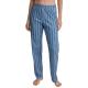 Calida Favourites Sleep Long Pants Blårandig bomull Medium Dam