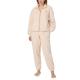 DKNY Chill In Style Zip Top Jogger Set Beige polyester X-Small Dam