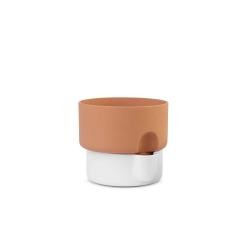 Oasis Flowerpot Small White/Terracotta - Northern