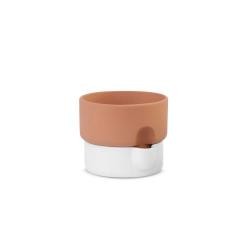 Oasis Flowerpot Medium White/Terracotta - Northern