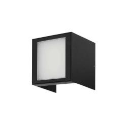 Una LED 9W Utomhus Vägglampa Black - Loom Design