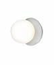 Liila 1 Vägglampa/Plafond Light Silver/Opal White - Nuura