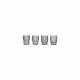 Ripple Small Glasses Set of 4 Smoked Grey - ferm LIVING
