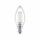 Päronlampa LED 2W Glas Kron (250lm) E14 - Philips