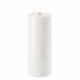 Blockljus LED Nordic White 7,8 x 20 cm - Uyuni