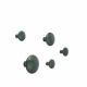 Dots Metal Set Of 5 Dark Green - Muuto