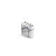 Monolith Candle Holder Low Mixed White Marble - Northern