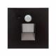 Neru Square LED Inbyggdsvägglampa w/Sensor Black - Arcchio