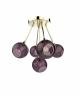 Ballroom Molecule Taklampa Brass/Purple - Design By Us