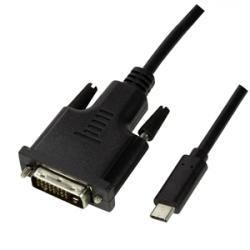 LogiLink USB-C -> DVI 1080p 1,8m