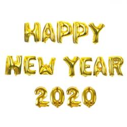 Ballonger Happy New Year 2020, Guld