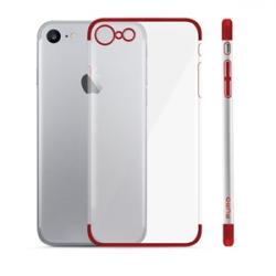 Puro Skal till iPhone SE/8/7, Verge Crystal, Röd