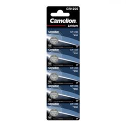 Camelion CR1220/3V, knappcellsbatteri, litium, 5-pack