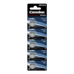 Camelion CR1616/3V, knappcellsbatteri, litium, 5-pack