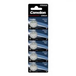 Camelion CR2032/3V, knappcellsbatteri, litium, 5-pack