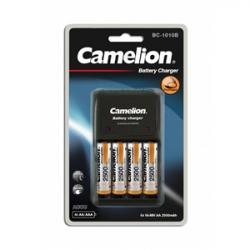 Camelion BC1010B, batteriladdare, med 4 AA,