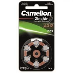 Camelion no 312 för hörapparater, 6-pack