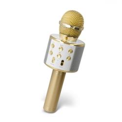 Forever BMS-300 Mikrofon med Bluetooth högtalare, Guld