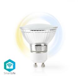 Nedis Smartlife LED-lampa | Wi-Fi | GU10 | 400 lm | 5 W | Kall Vit / Varm Vit | 2700 - 6500 K | Energiklass: A+ | Android / IOS 