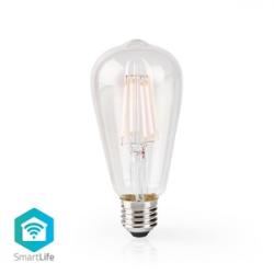 Nedis Smartlife vintage LED-lampa | Wi-Fi | E27 | 500 lm | 5 W | Varm Vit | 2700 K | Glas | Android / IOS | ST64