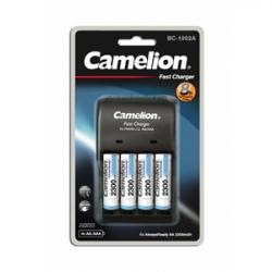 Camelion BC-1002A Batteriladdare med 4st AA-batterier