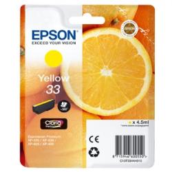 Epson Oranges C13T33444010 bläckpatroner 1 styck Original Gul