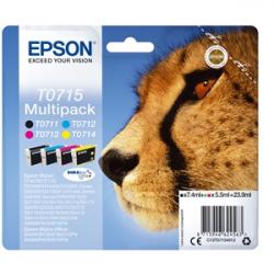 Epson Flerpack 4 färger T0715 DURABrite Ultra-bläck