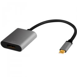 LogiLink USB-C -> DisplayPort-adapter 4K/60Hz Alu 15cm