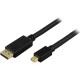 DELTACO DisplayPort till Mini DisplayPort kabel, 20-p ha - ha, 2m, sva