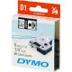 DYMO D1 märktejp standard 6mm, svart på transparent, 7m rulle