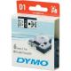 DYMO D1 märktejp standard 6mm, svart på vitt, 7m rulle