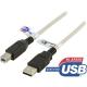DELTACO USB 2.0 kabel Typ A hane - Typ B hane 1m