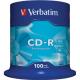 Verbatim CD-R, 52x, 700 MB/80 min, 100-pack spindel, Extra protection