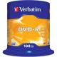 Verbatim DVD-R, 16x, 4,7 GB/120 min, 100-pack spindel, AZO