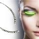 LED lashes, lysande ögonfransar för fest eller maskerad, Grön