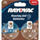 Rayovac Hörapparatsbatterier 6 st 1.4 V