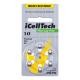 iCellTech 10 PR70 Zinc-Luft knappcellsbatteri, 1,45V, 6p-pack
