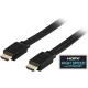 Flat HDMI-kabel med stöd för 3D 1m,