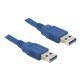 DeLOCK Delock Cable USB 3.0 Typ-A hane till USB 3.0 Type-A hane,1m,blå