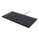 DELTACO Mini tangentbord i silikon, spillsäker, blå LED, IP68, svart