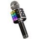 Karaoke-mikrofon med Bluetooth och belysning, Svart