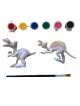 Målarset Dinosaurier, 2 omålade figurer